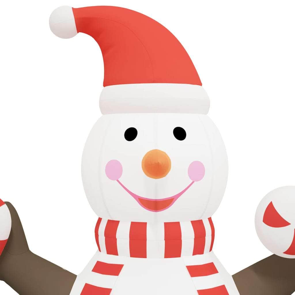 Snowy Glow: Illuminated Christmas Inflatable Snowman