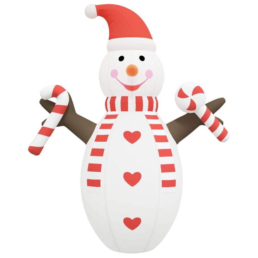 Snowy Glow: Illuminated Christmas Inflatable Snowman