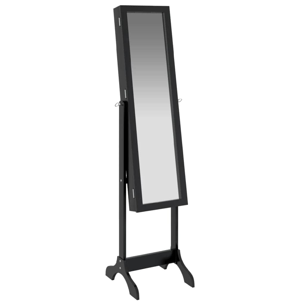 Snowy Reflections: The White Free-Standing Mirror-White\Black\Brown\White LED