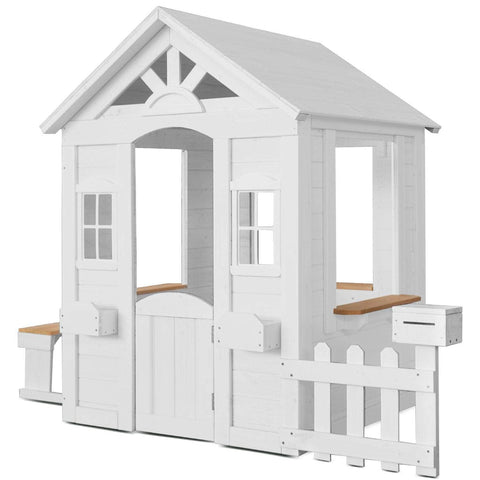 SnowyHaven Teddy Cubby: White V2 with Floor Delight