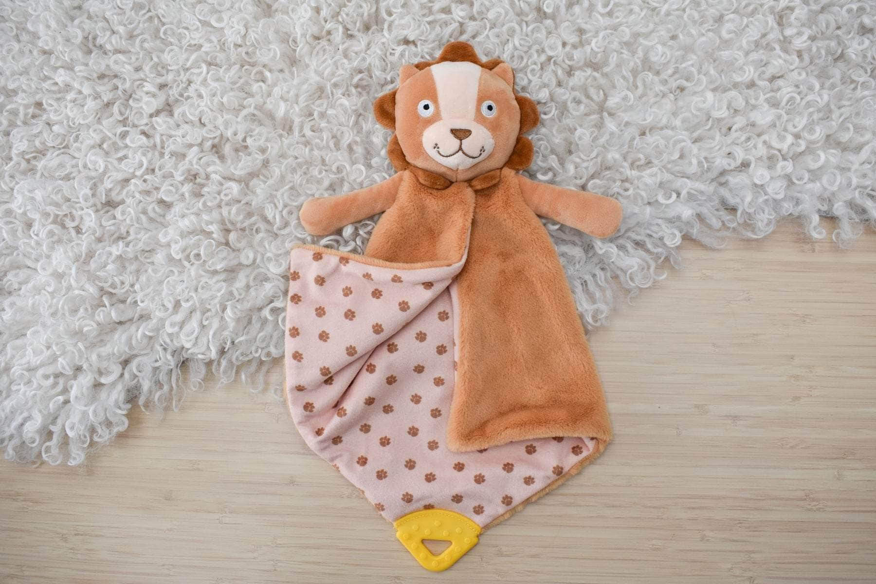 Snuggle buddy hugsworth lion  blanket