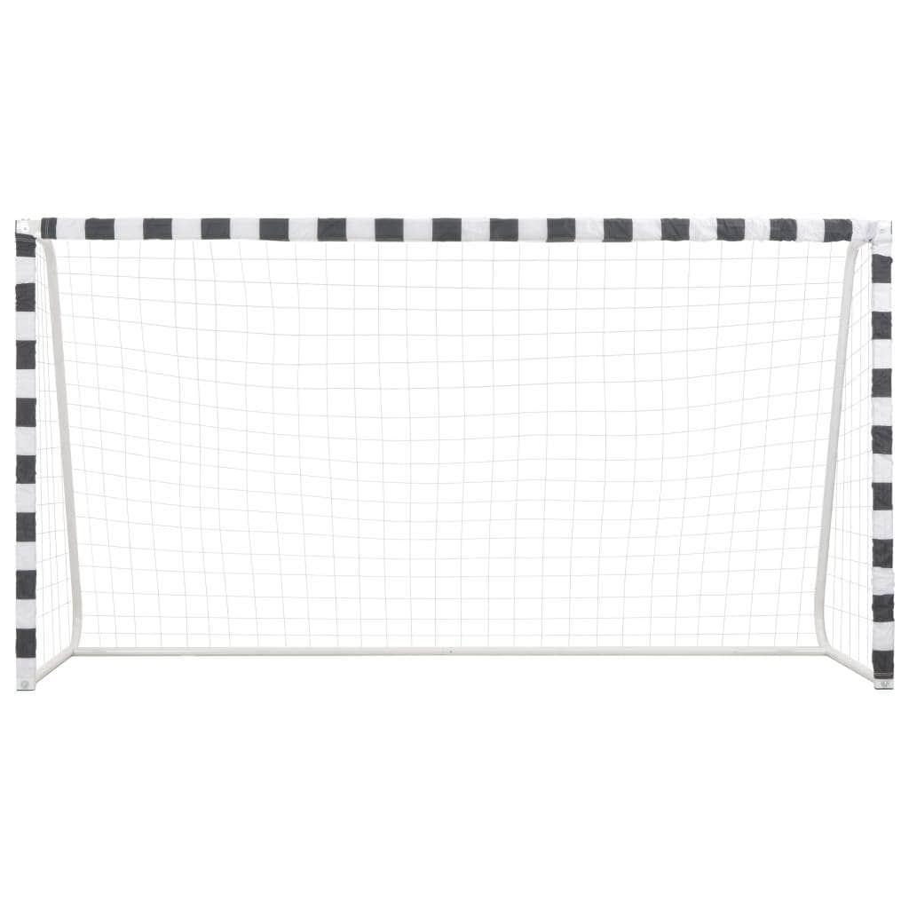 Soccer Goal Metal Black and White