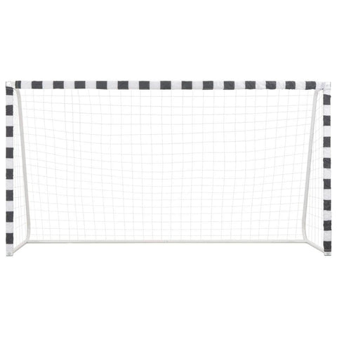 Soccer Goal Metal Black and White