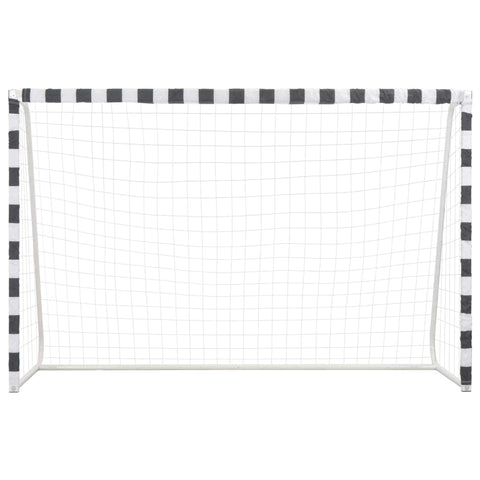 Soccer Goal Metal Black and White