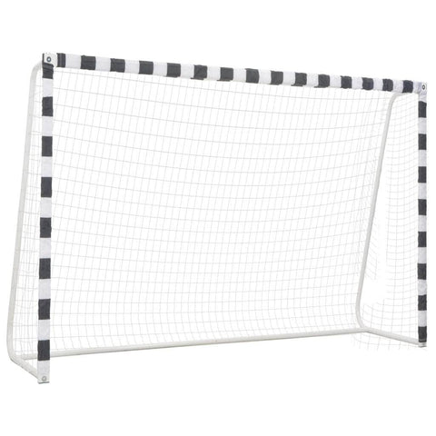 Soccer Goal Metal Black and White