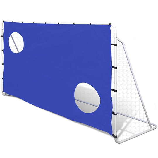 Soccer Goal with Aiming Wall Steel High-quality