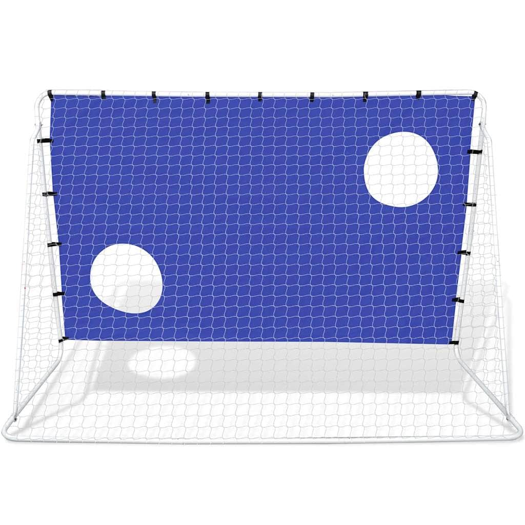Soccer Goal with Aiming Wall Steel High-quality