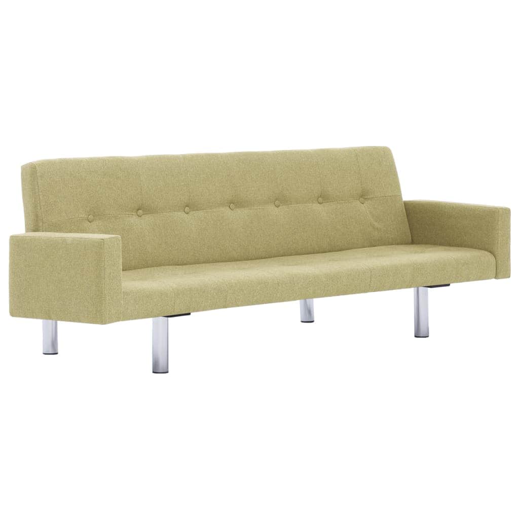 Sofa Bed with Armrest Green Polyester - Simple deals