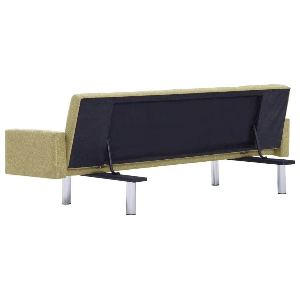 Sofa Bed with Armrest Green Polyester - Simple deals