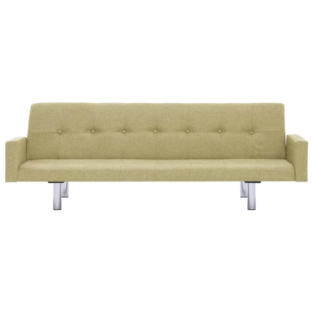 Sofa Bed with Armrest Green Polyester - Simple deals