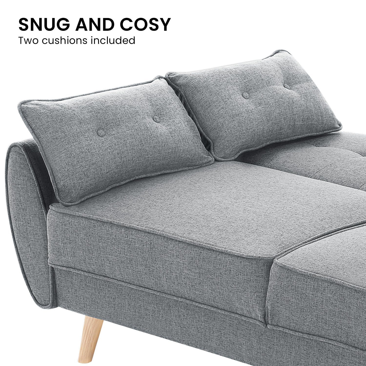 Fabric Sofa Bed Grey