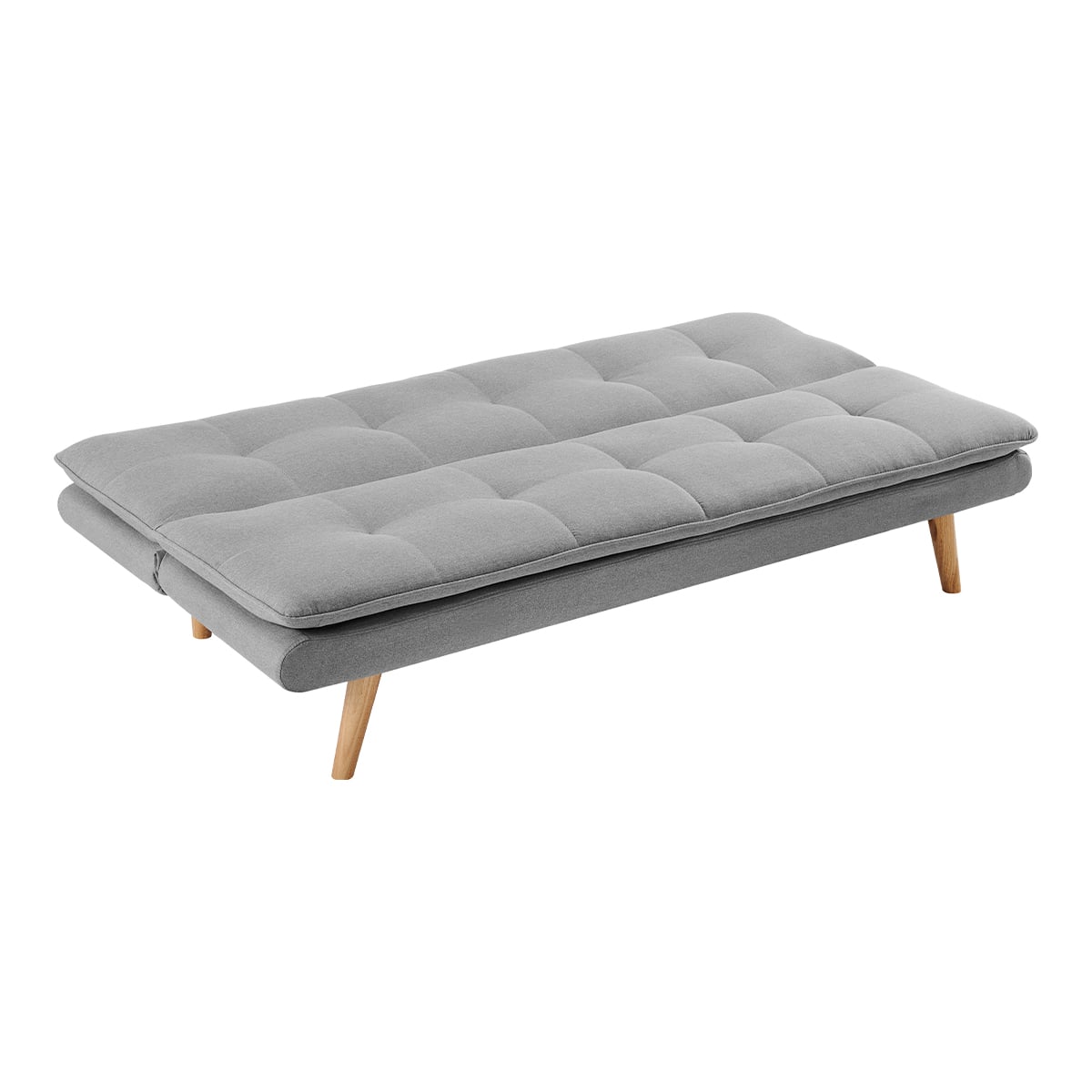 Grey 3 Seater Sofa Bed 180x80x70cm