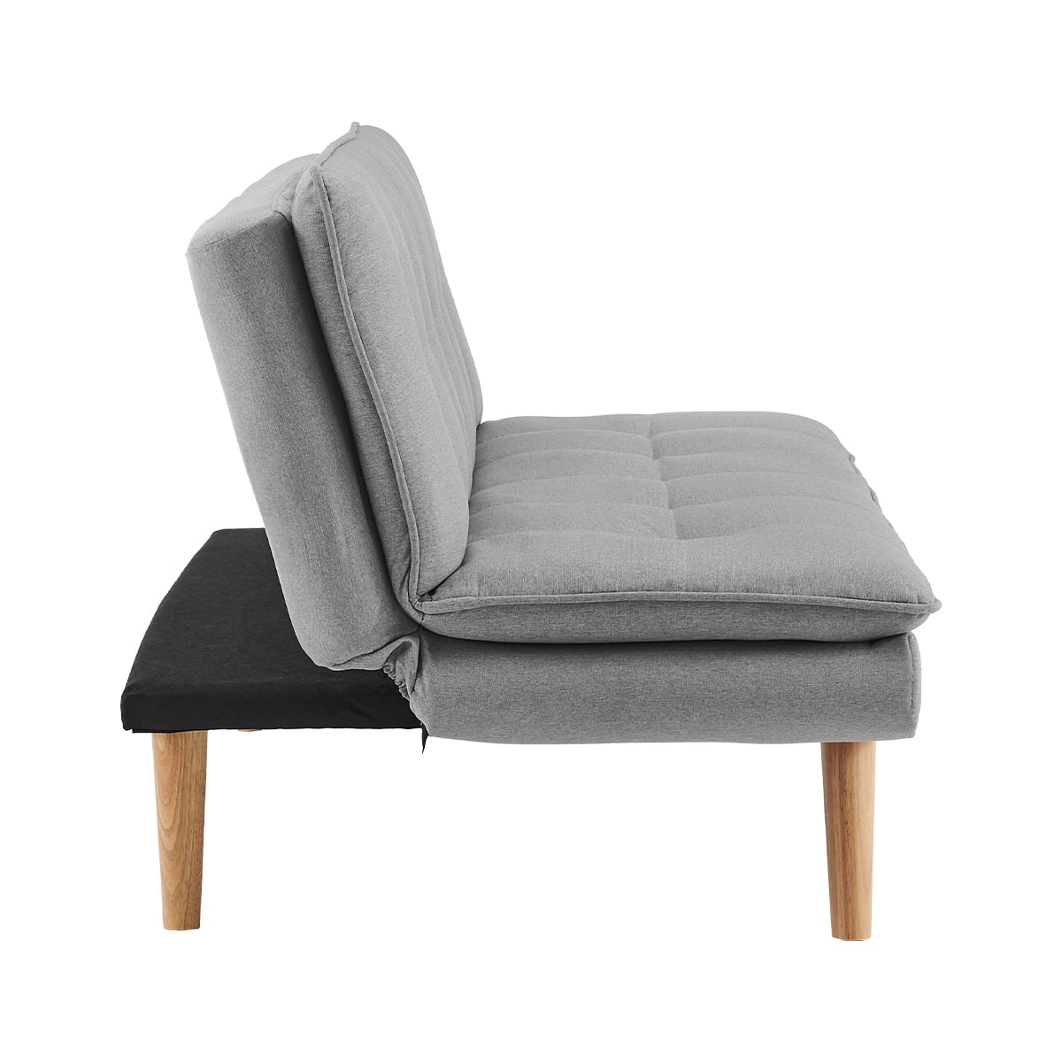 Grey 3 Seater Sofa Bed 180x80x70cm