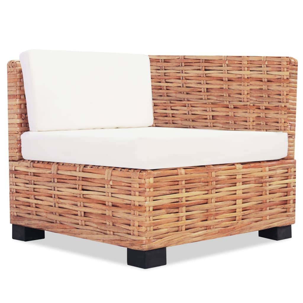 Sofa Set 14 Pieces Natural Rattan