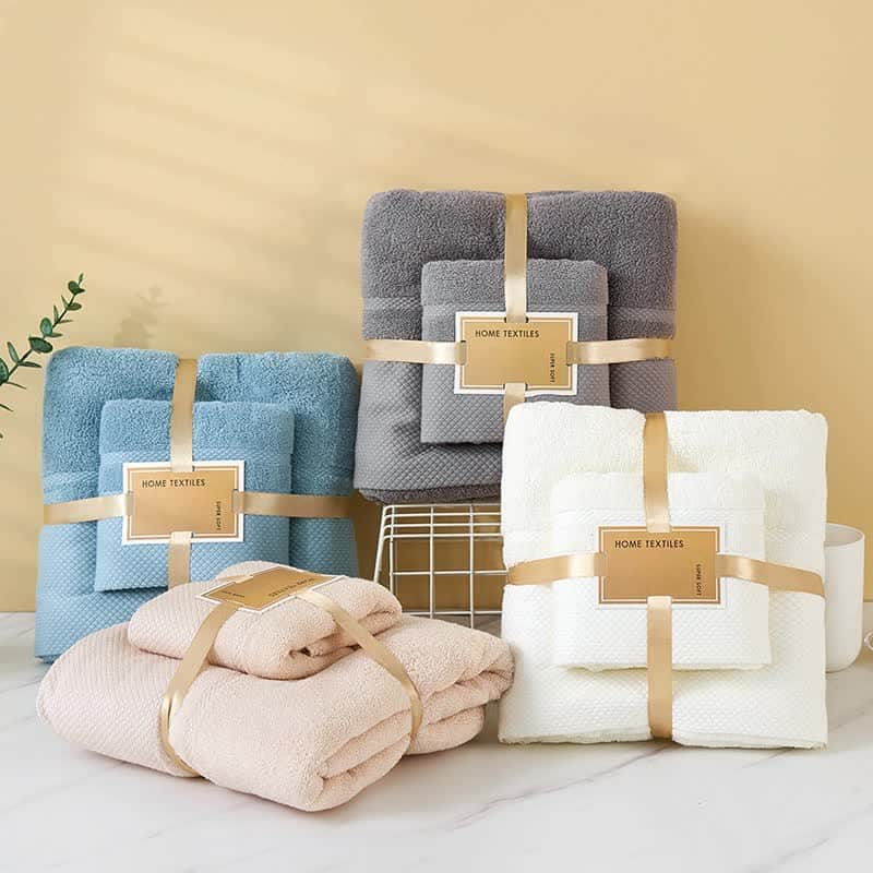 Soft Absorbent Towel Set - Wrap & Bath Towels