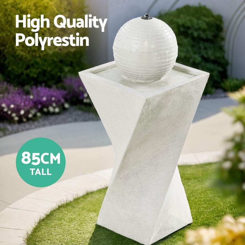 Solar Bird Bath Water Feature - 85CM LED Design