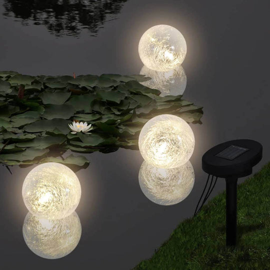 Solar Bowl 3 LED Floating Ball Light for Pond Swimming Pool - Simple deals