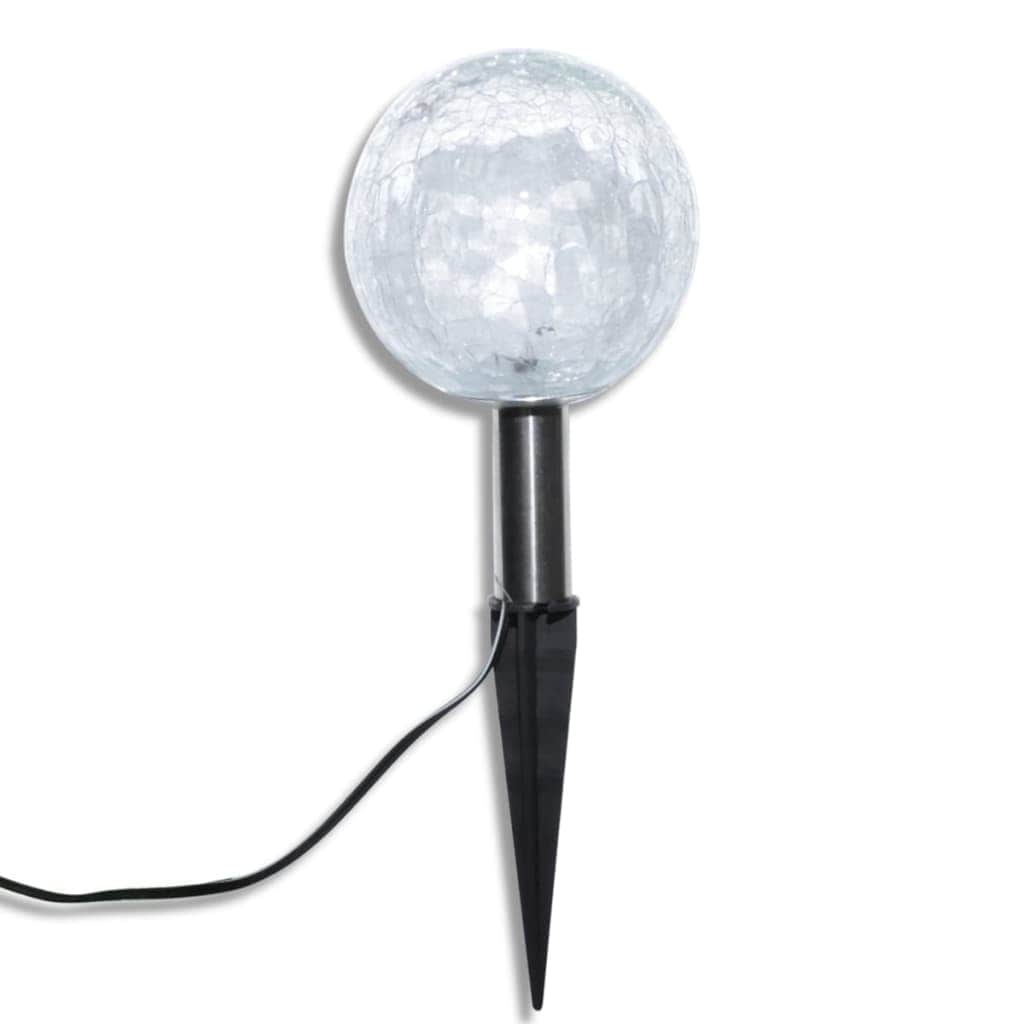 Solar Bowl 3 LED Garden Lights with Spike Anchors & Solar Panel - Simple deals