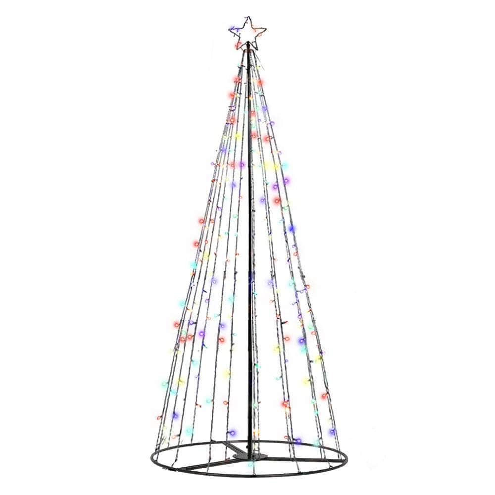 Solar Christmas Tree with 400 LEDs and 8 Light Modes