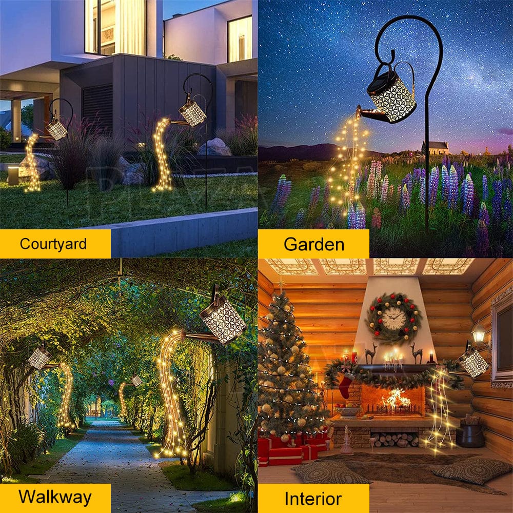 Solar LED Watering Can String Light for Enchanting Outdoor Garden Decor