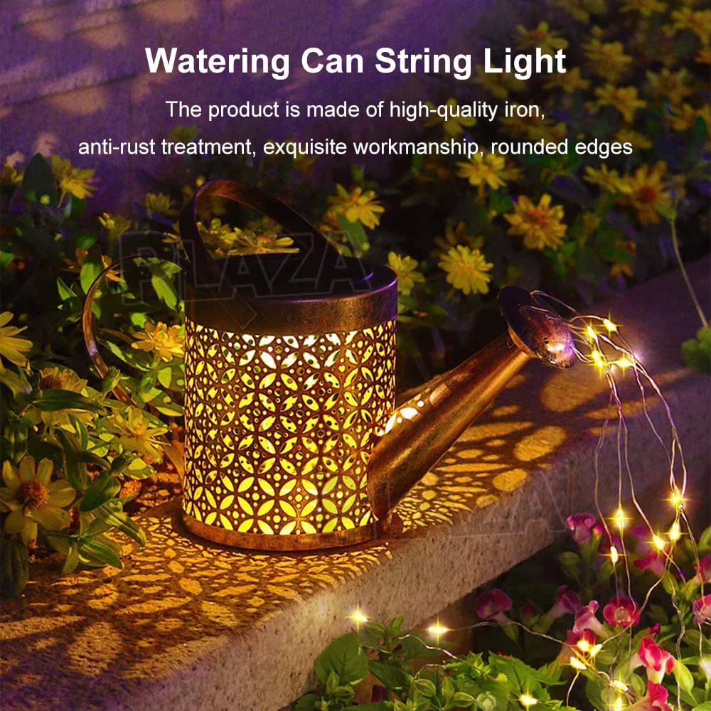 Solar LED Watering Can String Light for Enchanting Outdoor Garden Decor