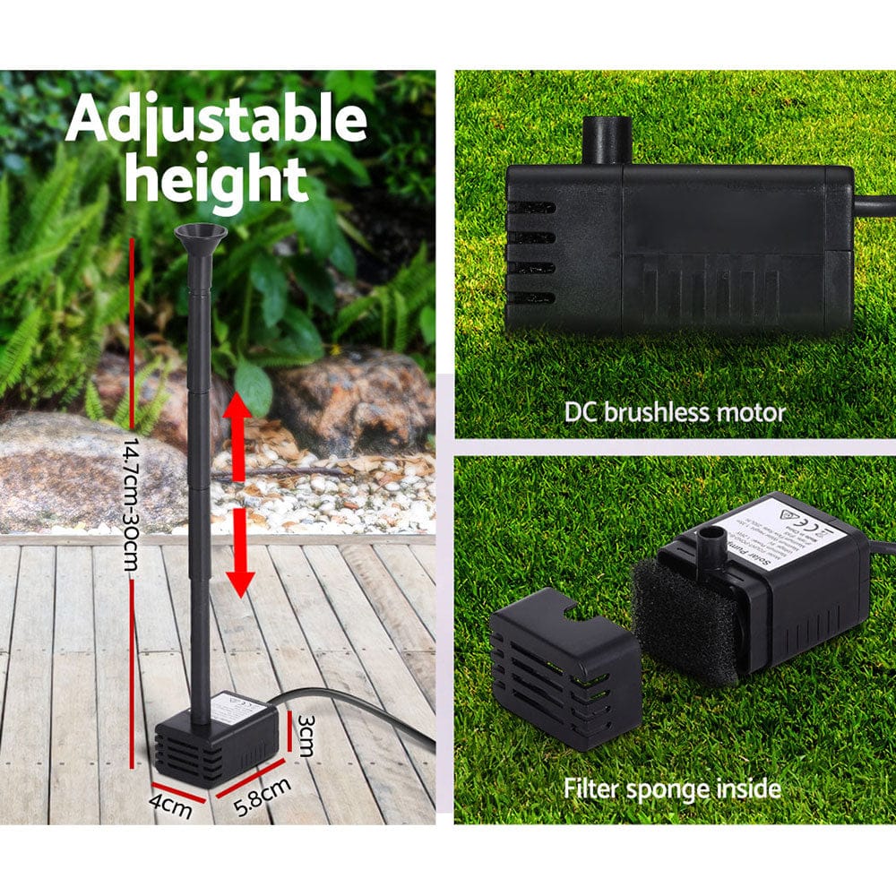 Solar Pond Pump Kit, Powered for Garden and Pool with Fountain & Ponds Accessories - photo 13