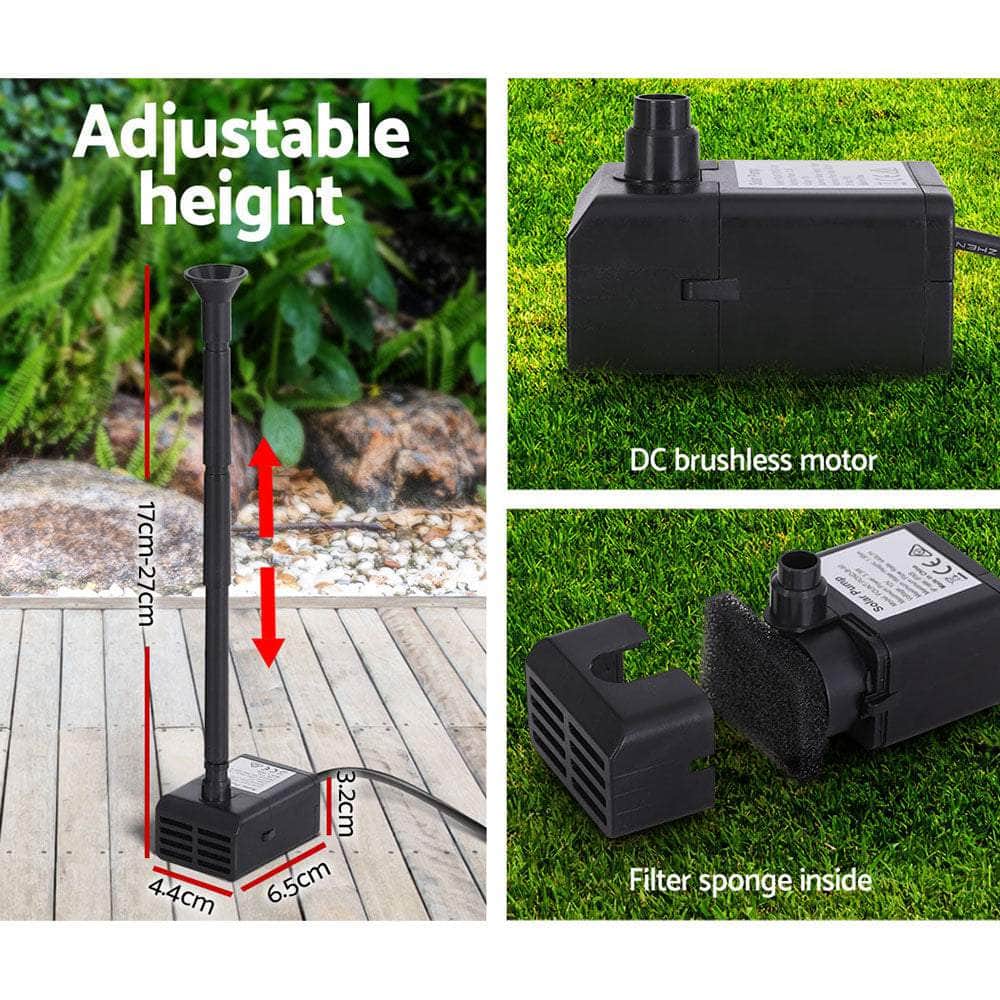 Solar Pond Pump Kit, Powered for Garden and Pool