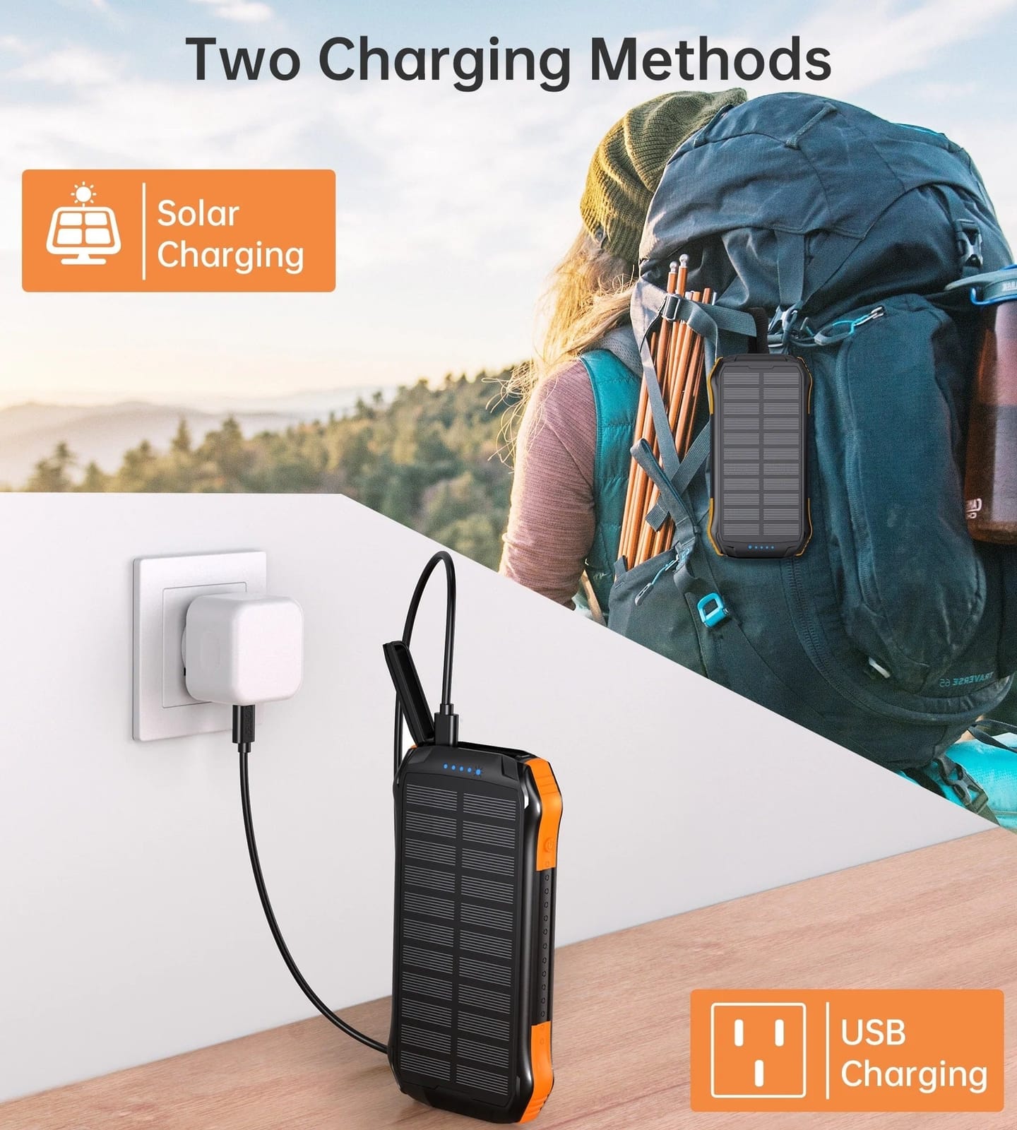 Power Banks & Chargers - B659 10000Mah Solar Power Bank - photo 12