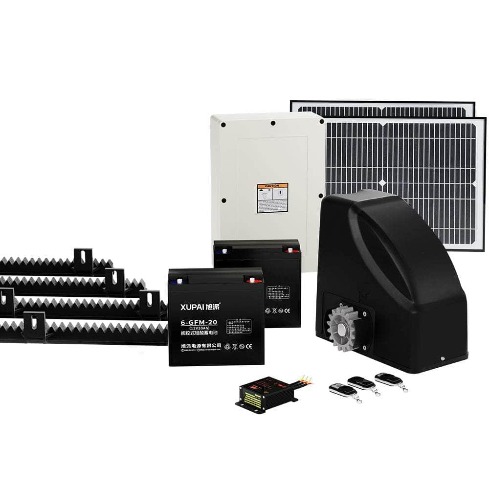 Solar-Powered 4M Automatic Sliding Gate Opener Kit