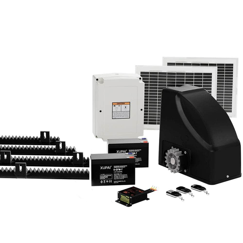 Solar-Powered 4M Automatic Sliding Gate Opener Kit