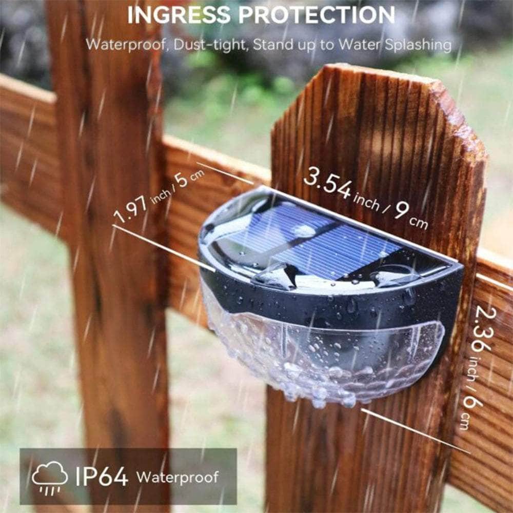Solar Powered Led Wall Fence Lamp Lights