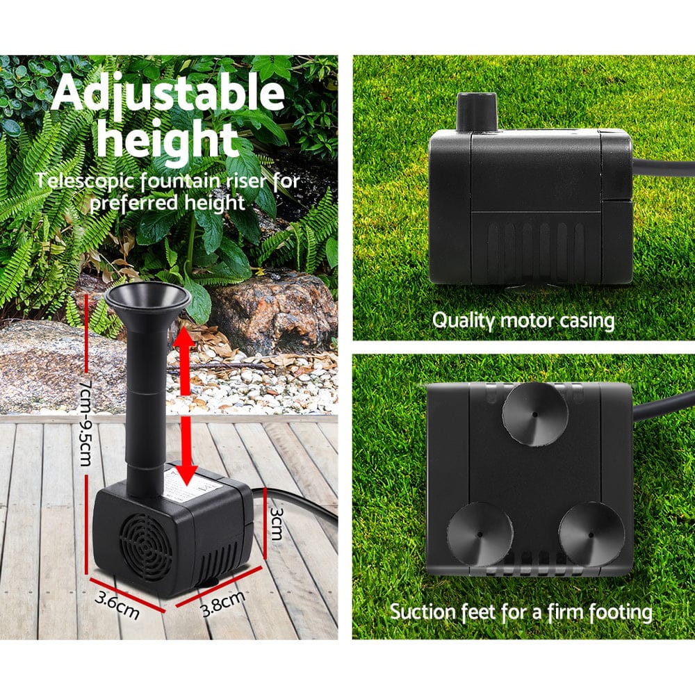Solar Powered Pond Pump Submersible Fountains Ouotdoor Pool Garden Pumps 4 FT, Fountain & Ponds Accessories - photo 17
