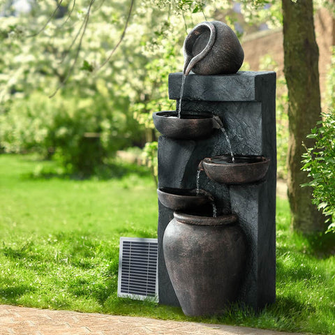 Solar Water Feature 5-Tier 99Cm