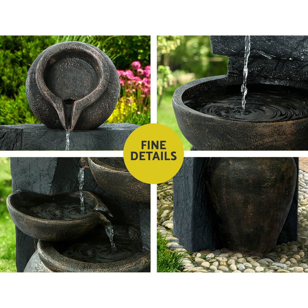 Solar Water Feature 5-Tier 99Cm