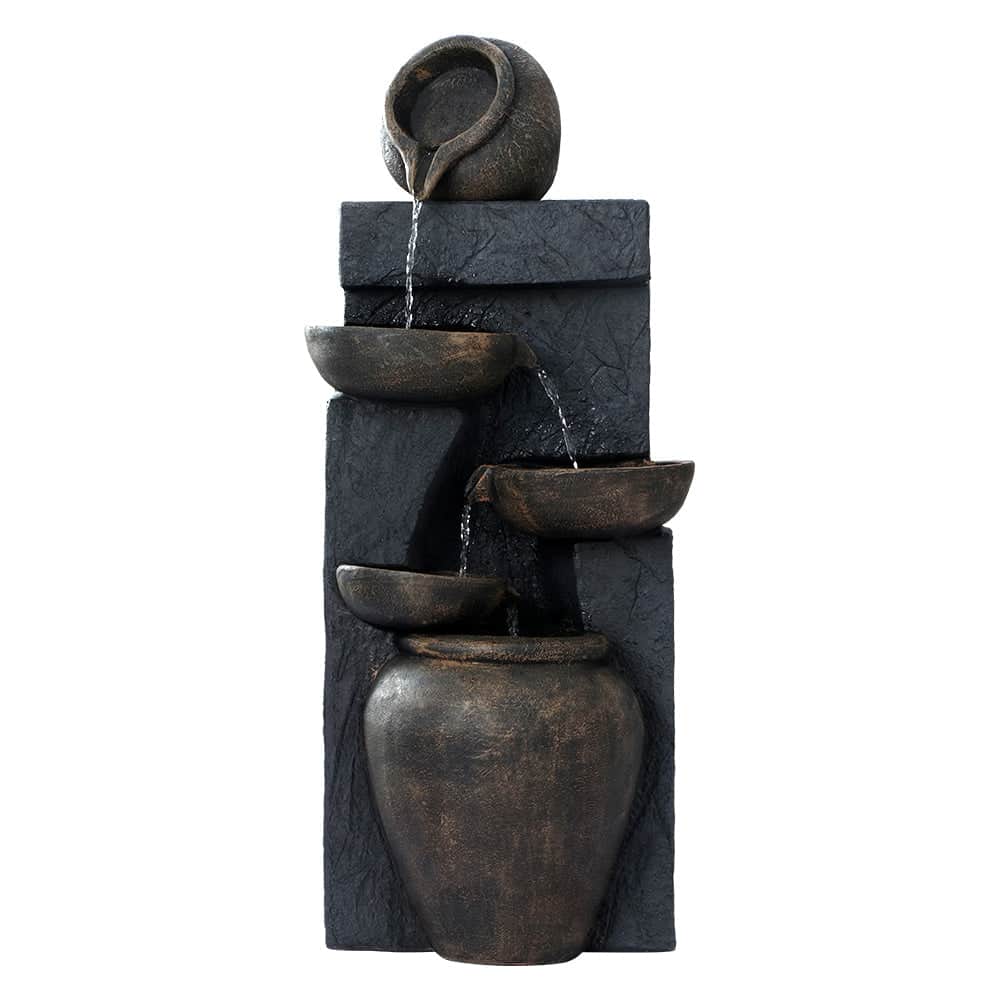 Solar Water Feature 5-Tier 99Cm