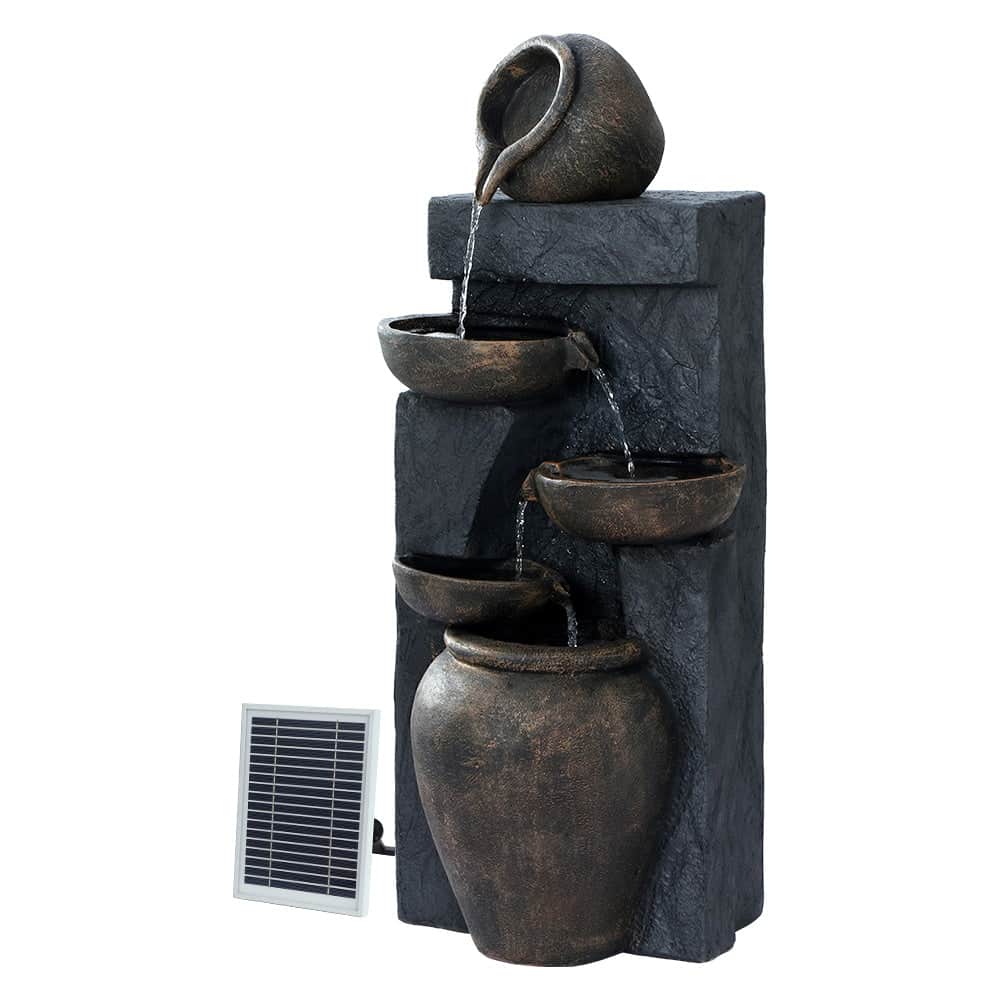 Solar Water Feature 5-Tier 99Cm