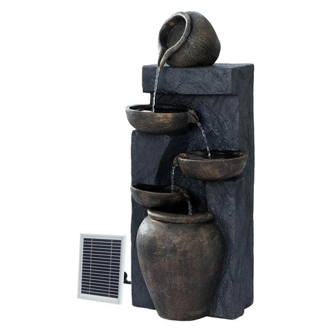 Solar Water Feature 5-Tier 99Cm