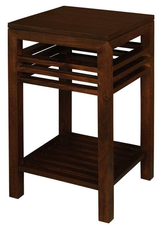 Solid Mahogany Lamp Table Light Pecan/Mahogany