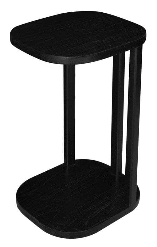 Solid Mindi Timber Side Table (Black)