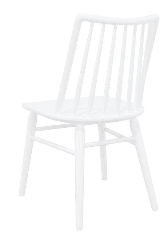Solid Oak Dining Chair - Set Of 2 Natural/White