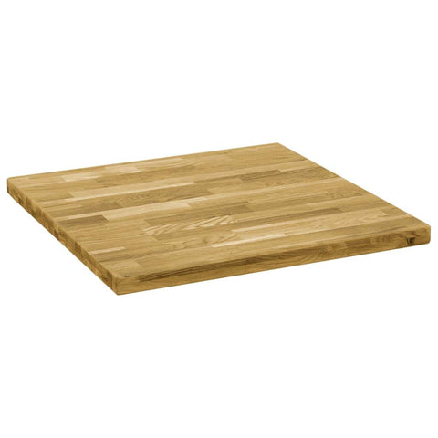 Solid Oak Wood Square Table Top