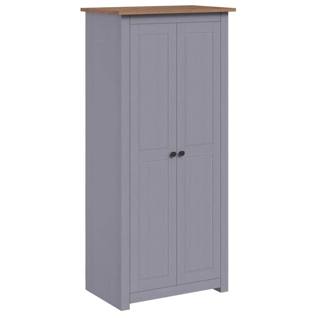 Solid Pine Wood Wardrobe Cabinet Panama Range Clothes Storage with Hanging Rail