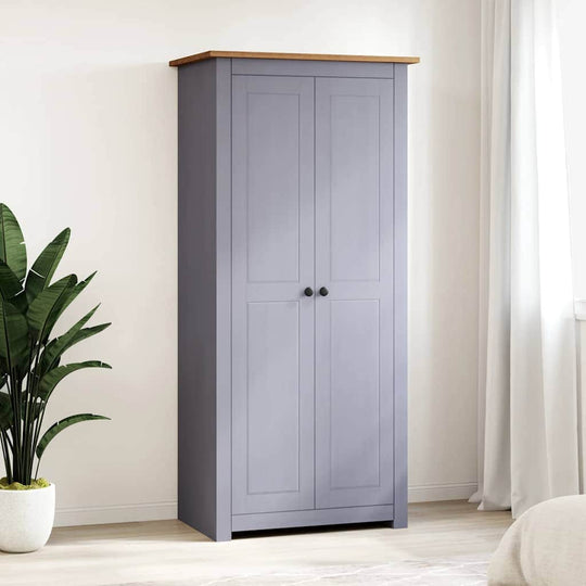 Solid Pine Wood Wardrobe Cabinet Panama Range Clothe Storage