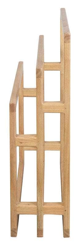 Solid White Cedar Wood Towel Stand Natural/Black
