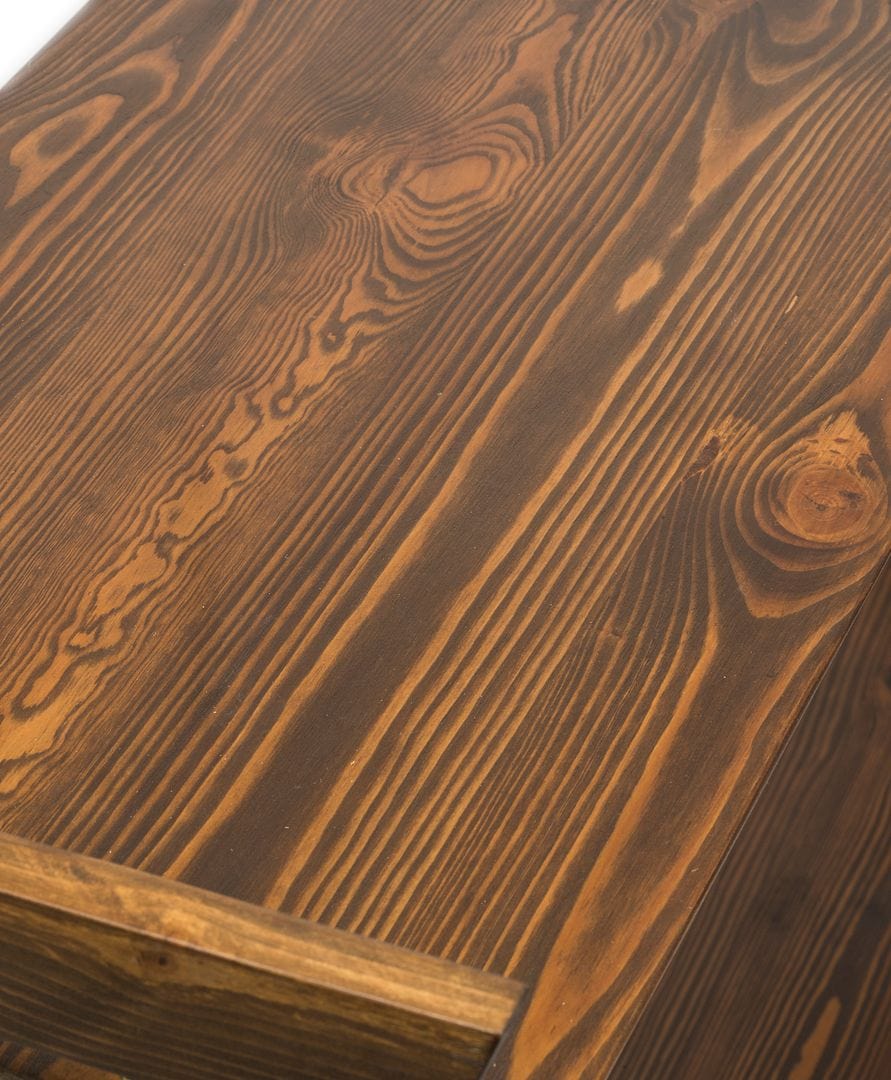 Solid Wood Entryway Console Table with Storage Shelves