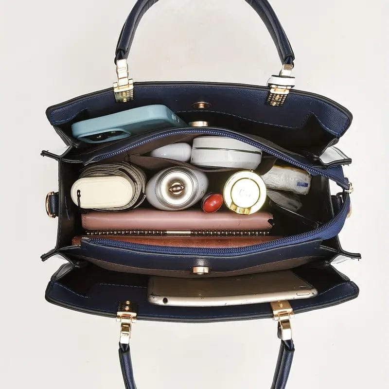 Sophisticated Business Elegance: Women's Crossbody Satchel Handbag