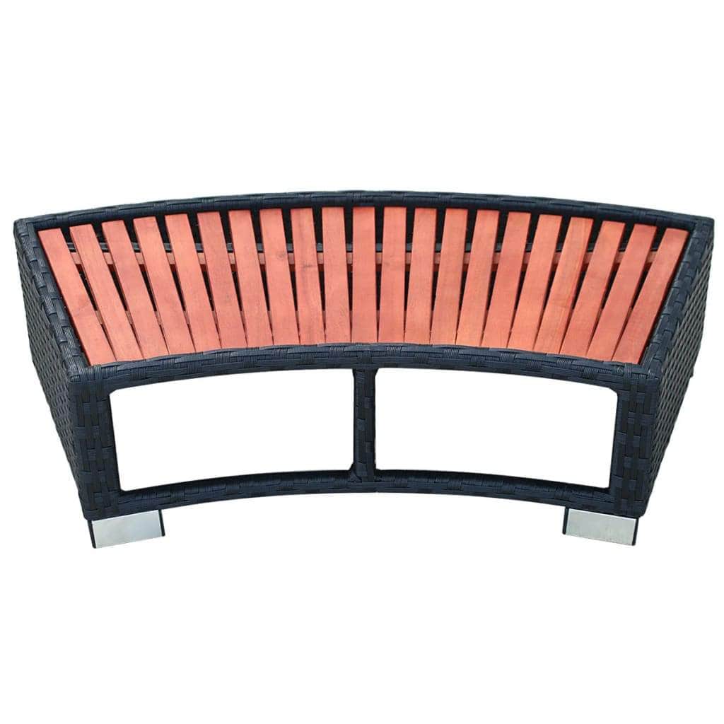 Spa Step Poly Rattan  Black