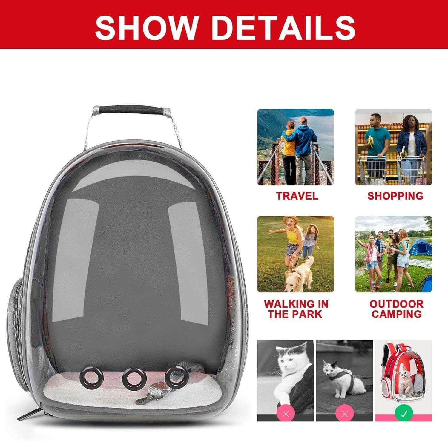 Space Capsule Backpack - Model 1 (Grey)