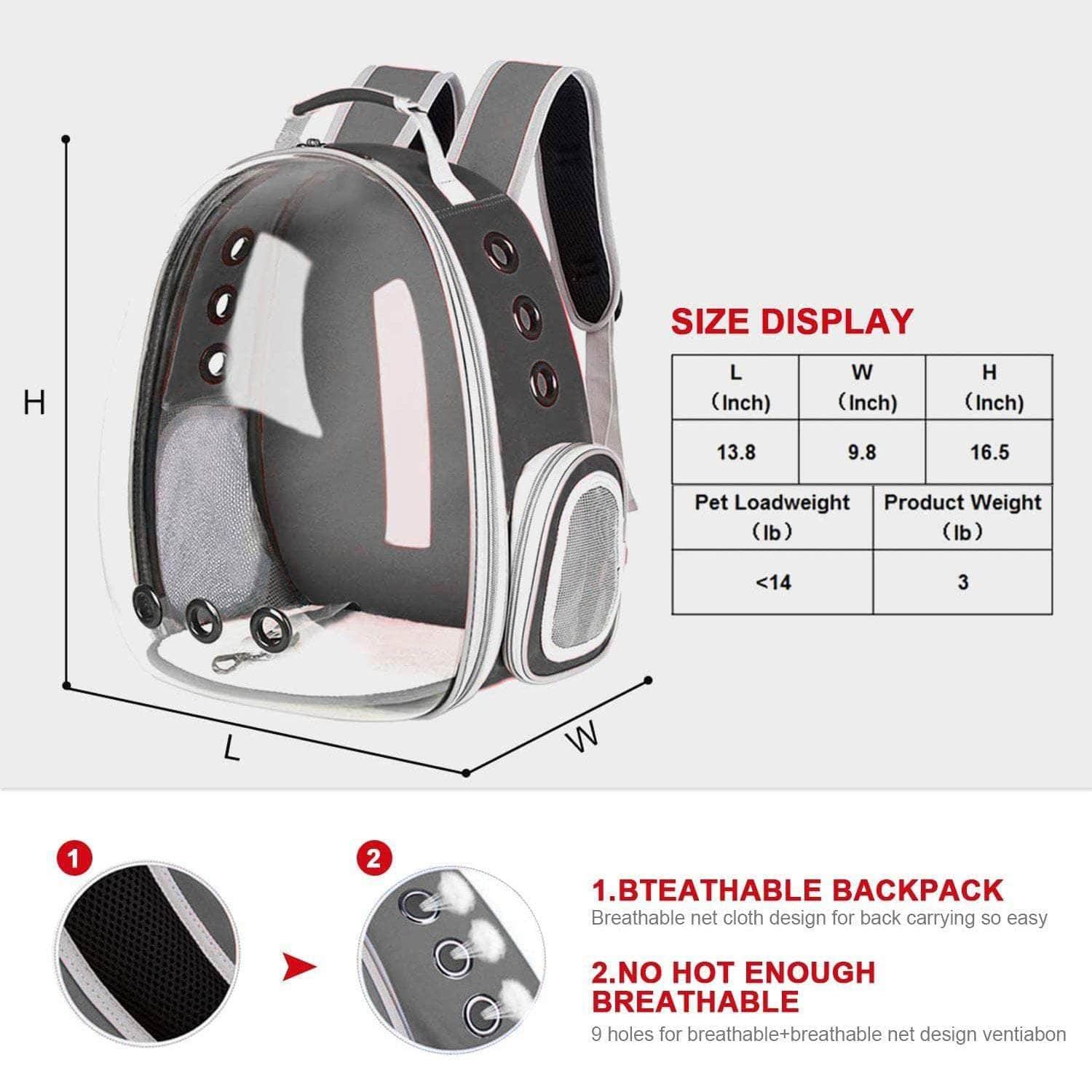Space Capsule Backpack - Model 1 (Grey)