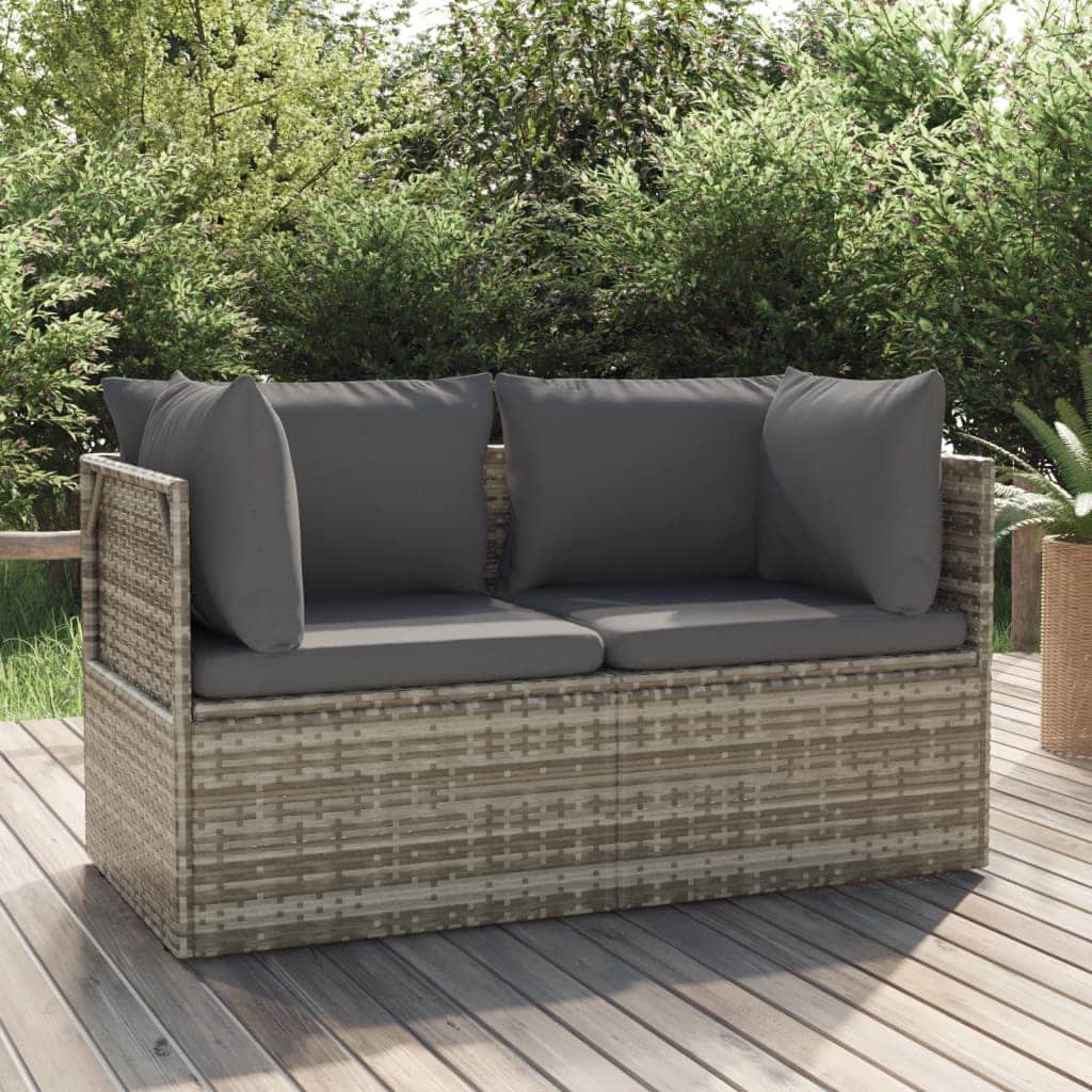 Space Saving 2 Seater Garden Sofa with Relaxing Seating Urban Style